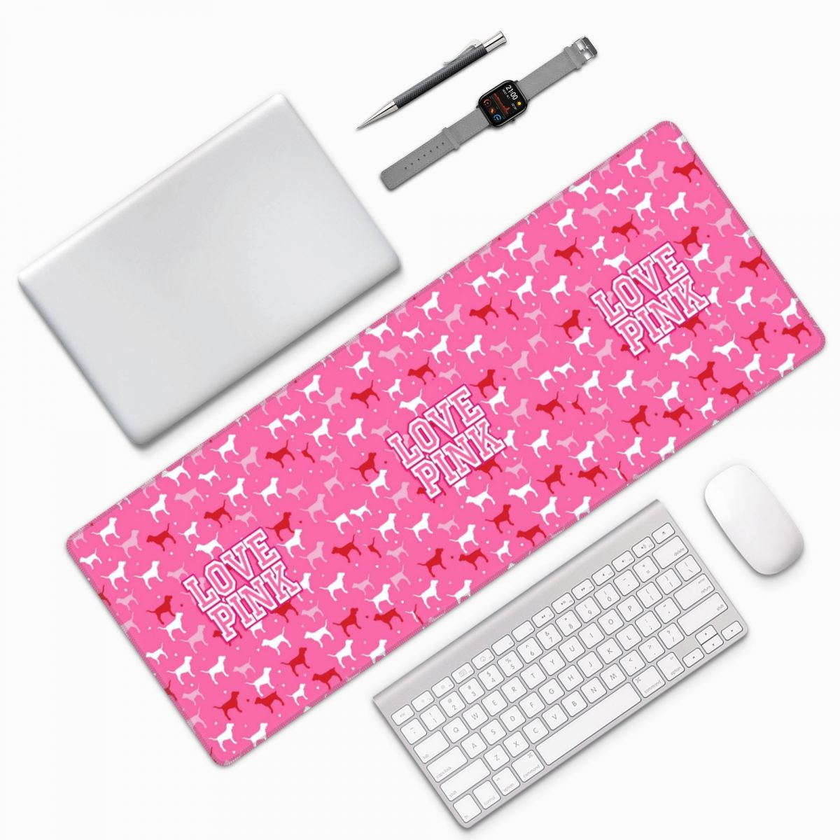 Love Pink Large Mouse Pad Comp - Pc Gaming Pink 评论和价格