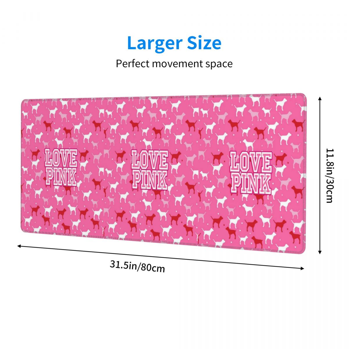 Love Pink Large Mouse Pad Comp - Pc Gaming Pink 评论和价格