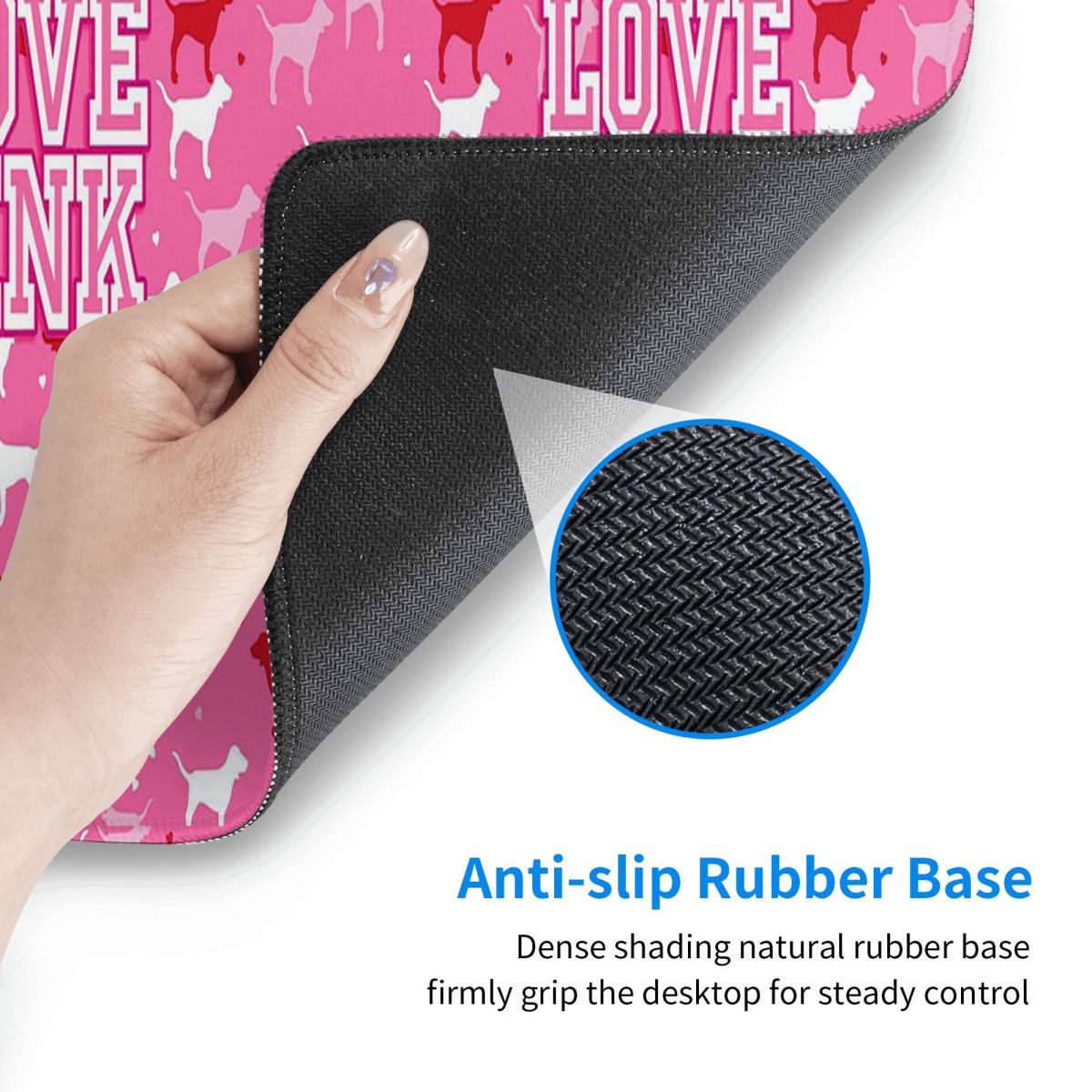 Love Pink Large Mouse Pad Comp - Pc Gaming Pink 评论和价格